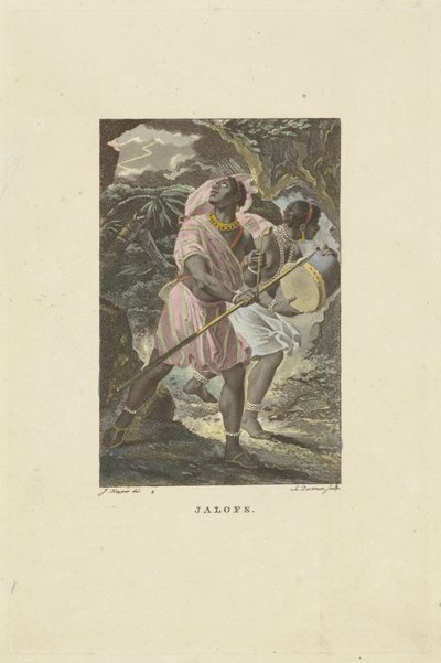 Nyugat-Afrika lakói Jalofs (cím az objektumon) alkotó: Ludwig Gottlieb Portman
