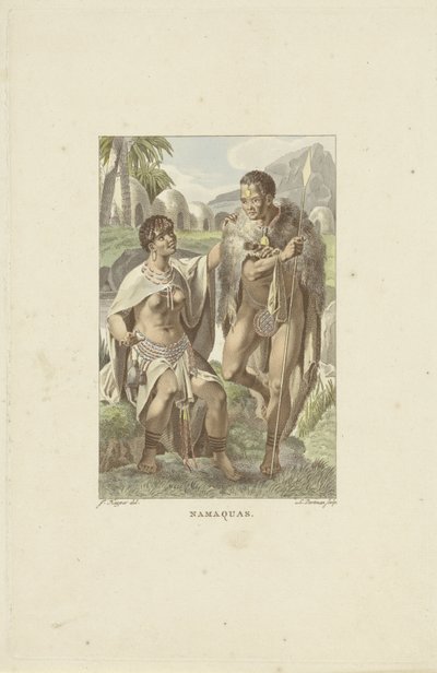 Dél-Afrika Nama Namaquas (cím a tárgyon) alkotó: Ludwig Gottlieb Portman