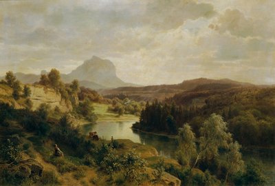 A Traun és a Traunstein alkotó: Ludwig Halauska