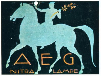 AEG / NITRA LAMPE alkotó: Ludwig Hohlwein