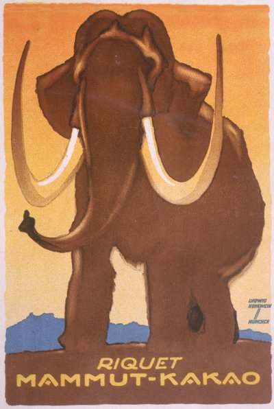 A "Riquet Mammut-Kakao" reklámja alkotó: Ludwig Hohlwein