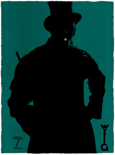 „Grathwohl” cigarettát reklámozó plakát (színes litho) alkotó: Ludwig Hohlwein