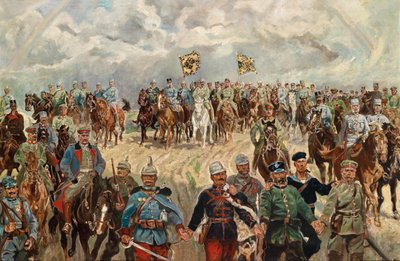 A szövetséges uralkodók parancsnokaikkal az 1. világháborúban alkotó: Ludwig Koch