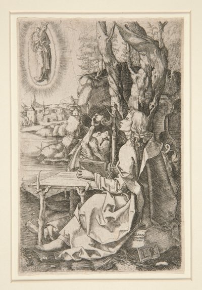 Szent János Patmosz szigetén alkotó: Ludwig Krug