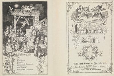 Keresztény öröm dalban és képben, 1855. alkotó: Ludwig Richter