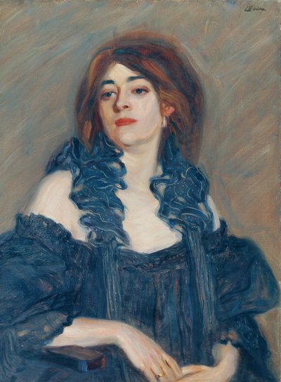 egy hölgy portréja alkotó: Ludwig Wieden