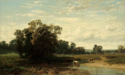 Legelő a reggeli hangulatban alkotó: Ludwig Willroider