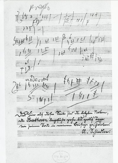 Ludwig van Beethoven (1770-1827) német zeneszerző zenéjének utolsó oldala alkotó: Ludwig van Beethoven