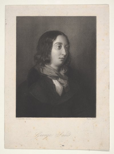 George Sand portréja, 1837. alkotó: Luigi Calamatta