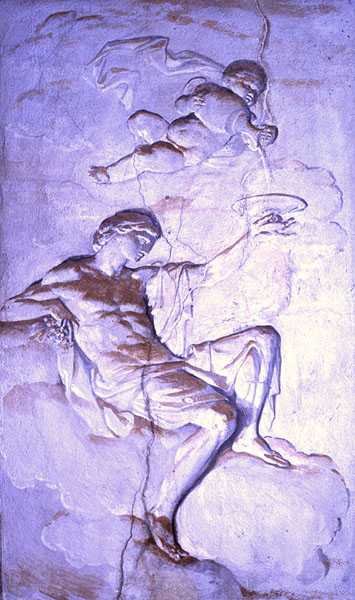 Bacchus, 1790 körül (freskó) alkotó: Luigi Catani