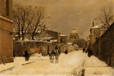 Egy utca a Les Invalides közelében, Párizsban alkotó: Luigi Loir