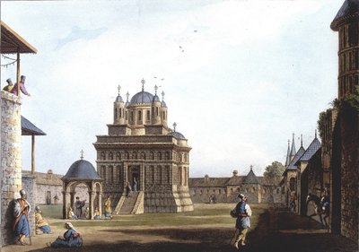 Szent Mária templom és kolostor, Törökország. "" Kilátások az oszmán uralmakban, Európában, Ázsiában és néhány mediterrán szigeten"" című részben Luigi Mayer (London) eredeti rajzaiból alkotó: Luigi Mayer