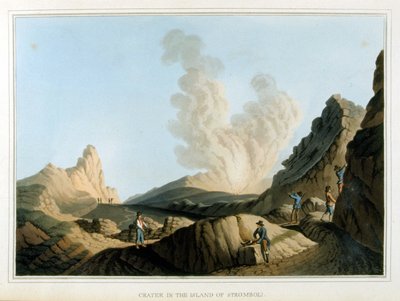 Cratere du Stromboli - „"Kilátások az oszmán uradalmakban, Európában, Ázsiában és néhány mediterrán szigeten"", Luigi Mayer, London alkotó: Luigi Mayer