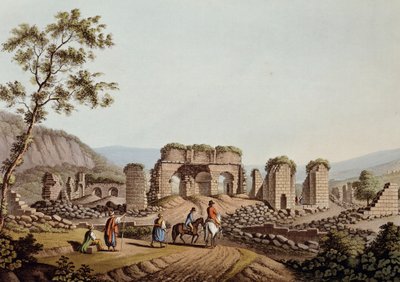 Diana templomának maradványai Efézusban alkotó: Luigi Mayer