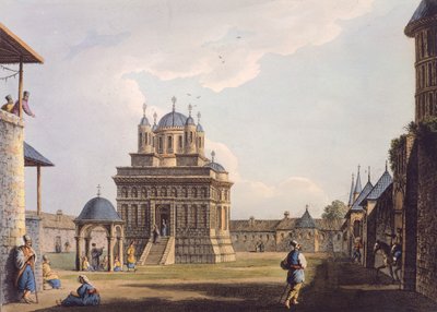Santa Maria kolostor, Luigi Mayer, Görögország 19. század Metszet alkotó: Luigi Mayer
