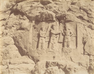 7 [Tag-e Bustan, Shapour II megkoronázási ceremóniája, Kermanshah], 1840-60-as évek. alkotó: Luigi Pesce