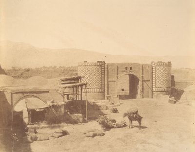[Kormánykapu, Teherán, Irán], 1840-60-as évek. alkotó: Luigi Pesce