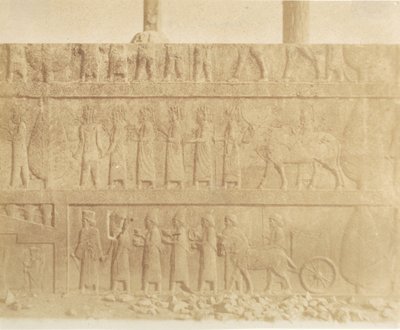 Felvonulás a nagylépcső homlokzatán, 1858. alkotó: Luigi Pesce