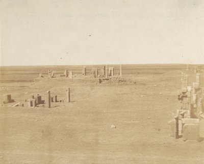 Perszepolisz általános képe a hegyről, 1858. alkotó: Luigi Pesce