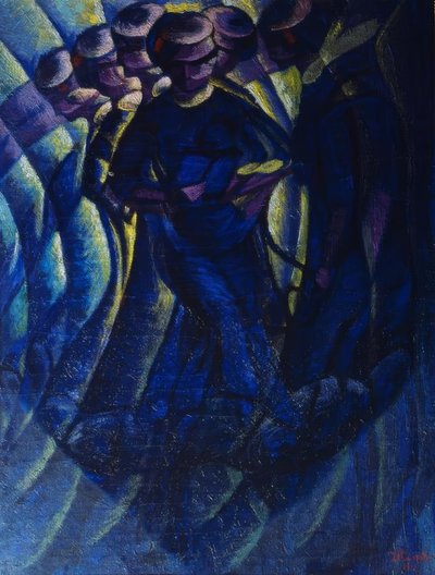 L.Russolo, Egy nő mozdulatai alkotó: Luigi Russolo