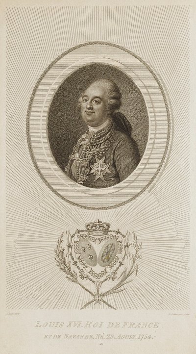 XVI. Lajos, Franciaország királya alkotó: Luigi Schiavonetti