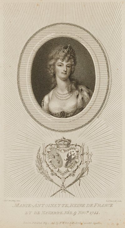 Marie Antoinette, Franciaország királynője alkotó: Luigi Schiavonetti