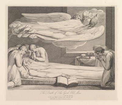 A jó öreg halála, A sírból, Robert Blair verse, 1813. március 1. alkotó: Luigi Schiavonetti