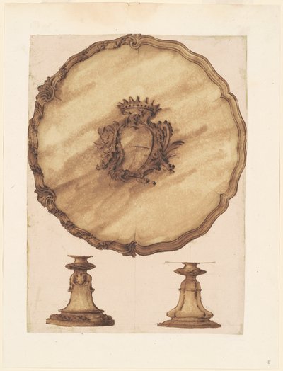 Egy Salver és egy áttört alap alkotó: Luigi Valadier