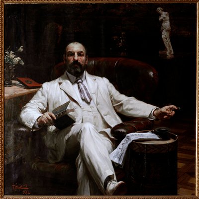 Evan Mackenzie skót biztosító és művészetvédő portréja Luigi de Servi (1863-1945) festménye 1902 Méret: 135x135 cm Genes, Galleria d
