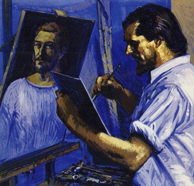 Gauguin szegénységben élt, és csak egy-egy képet adott el (színes litográfia). alkotó: Luis Arcas Brauner
