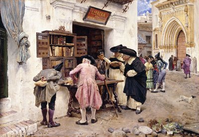 A bibliofilek, 1879 alkotó: Luis Jimenez y Aranda