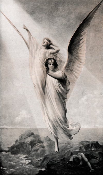 "Az emberi lélek", 1894, 1911 alkotó: Luis Riccardo Falero