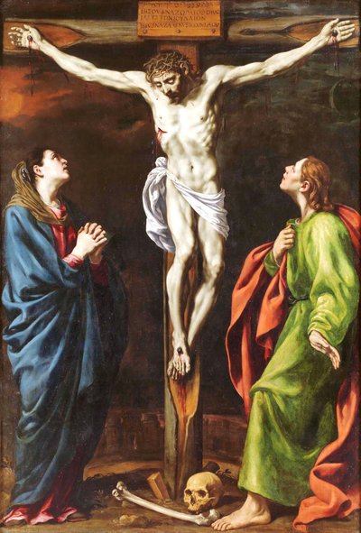 Spanyolul:  Calvario A keresztre feszítés alkotó: Luis Tristán