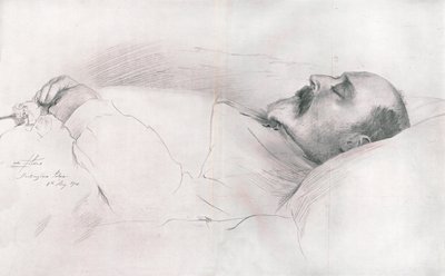 „Őfelsége VII. Edward király a halálban”, 1910. alkotó: Luke Fildes