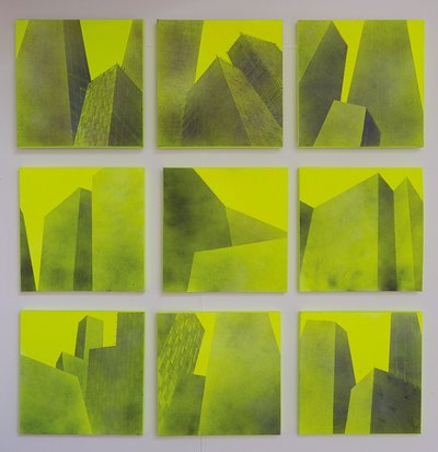 Constructed Series I - IX, , 2014 (akril, vászon) alkotó: Luke M Walker
