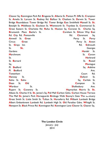 London Circle alkotó: Luke M Walker