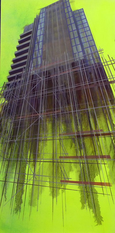 Work in Progress 10, 2015 (olaj, vászon) alkotó: Luke M Walker