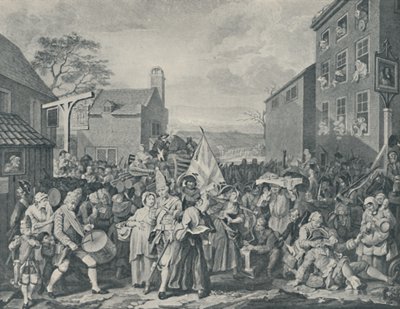 Az őrök menete Skócia felé, 1745, 1920 alkotó: Luke Sullivan