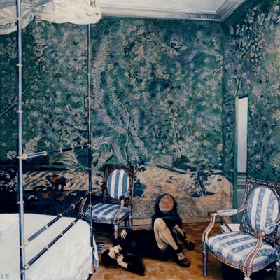 A gazdatest alakját teljes elszigeteltséggel felruházva, 2011 körül (akrilfesték, papír) alkotó: Luke Waller