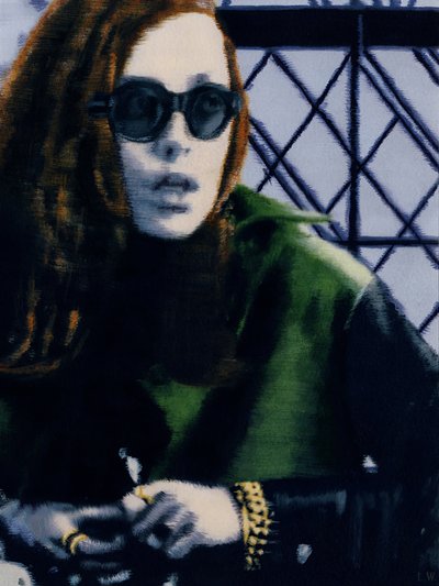 Jess, 2012 körül (akrilfesték papírra) alkotó: Luke Waller