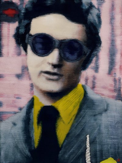 Nathan, 2012 körül (akrilfesték papírra) alkotó: Luke Waller