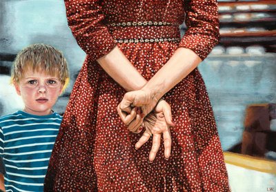 Nikolai, III, 2021 körül (akrilfesték, papír) alkotó: Luke Waller