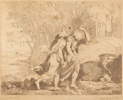 Két menekülő alak alkotó: Lydia Bates after John Hamilton Mortimer