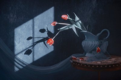 Tulipánok ablakfényben alkotó: Lydia Jacobs