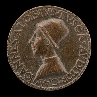 Giovanni Alvise Toscani, c. 1450-1478, milánói jogtanácsos, konzisztóriumi ügyvéd ... [előlap]. alkotó: Lysippus Junior