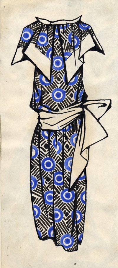 Ruhatervezés, 1924. alkotó: Lyubov Sergeevna Popova