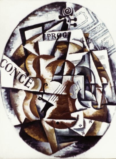 Hegedű (1915) (festmény) alkotó: Lyubov Sergeevna Popova