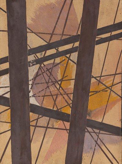 Űrerő-építés, kb. 1921-1922. alkotó: Lyubov Sergeyevna Popova