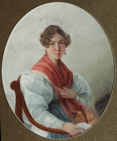 N. A. Vasziljeva portréja, 1835 alkotó: Lyubov Stepanovna Borozdna Stromilova