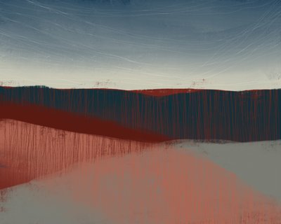 Földes, absztrakt horizont alkotó: MANSI SAXENA